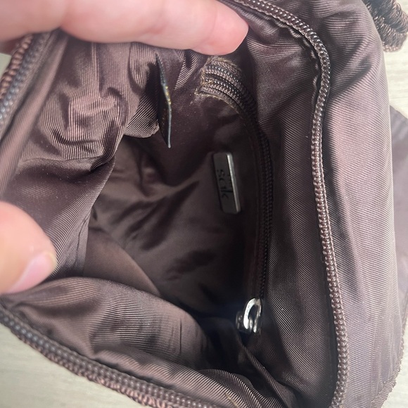 The Sak | The Costa Mesa Crossbody Crochet Flap Purse Chocolate Brown Handmade - Picture 5 of 7